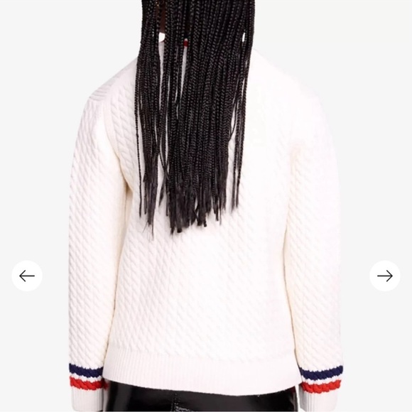 Maje Medhi Cable Knit Cardigan Sweater - Picture 5 of 10